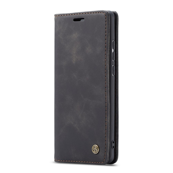 Etui CASEME do Huawei P30 Pro, Leather Wallet Case, czarne