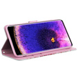 Etui z klapką do Oppo A17, Wallet Light Spots Decor, tree, białe
