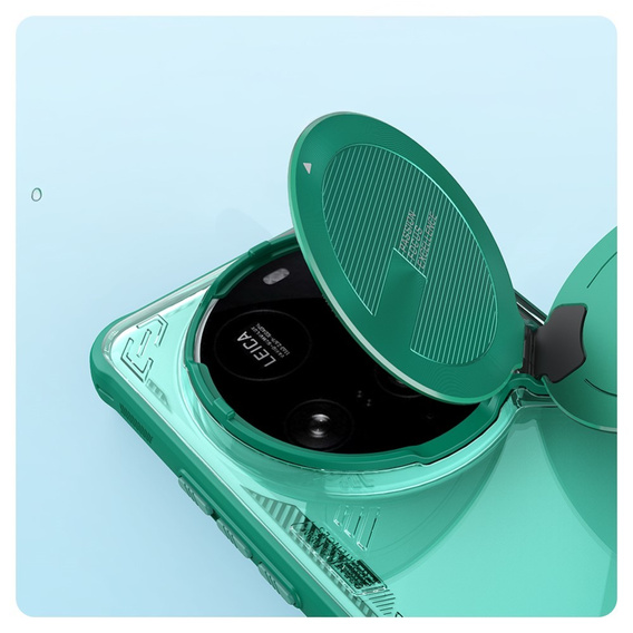 Etui do Xiaomi 15 Ultra, pancerne Nillkin, Icelade Prop, zielone