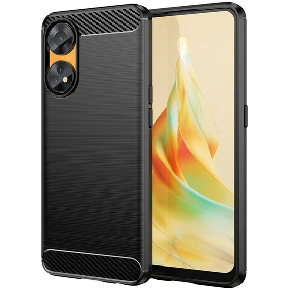 Etui do Oppo Reno8 T 4G, Karbon, czarne