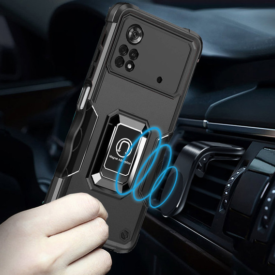 Etui do Xiaomi Poco X4 Pro 4G, Dual-Layer Armor, czarne