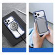 Etui Dux Ducis do iPhone 17 Pro Max, Skin X Pro,  z klapką, do MagSafe, granatowe
