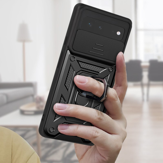 Etui pancerne do Google Pixel 6, CamShield Slide, czarne