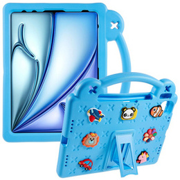 Etui do iPad Air 11" 2025/2024 (7/6 gen.), Cute Patterns, z podstawką, niebieskie