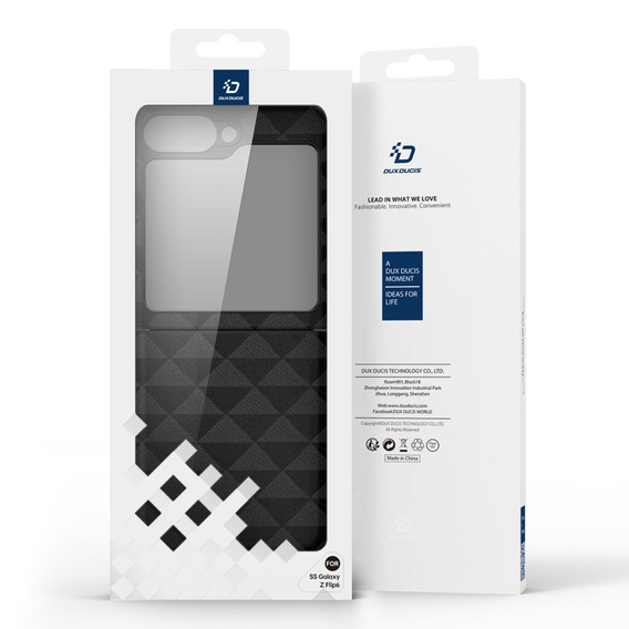 Etui Dux Ducis do Samsung Galaxy Z Flip7 FE / Z Flip6, Fitt, czarne