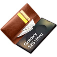Etui z klapką do Samsung Galaxy S25 Ultra, QIALINO Leather Wallet, brązowe