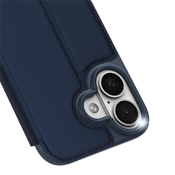 Etui Dux Ducis do iPhone 17, Skin Pro, z klapką, z miejscem na kartę,  granatowe