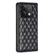 Etui z klapką do Xiaomi Redmi Note 13 5G, Wallet, BINFEN COLOR, czarne
