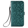 Etui z klapką do Oppo Reno 14F, Wallet Rhombus, zielone