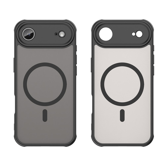 Etui Matt Case do iPhone 17 Air, do MagSafe, z ochroną aparatu, matowe czarne