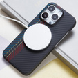 Etui do iPhone 16 Pro, Aramid Fiber MagSafe, czarne 