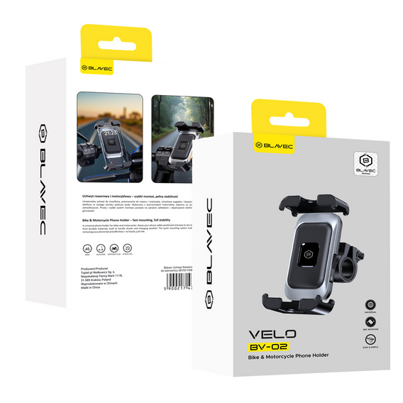 Blavec Uchwyt rowerowy / motocyklowy BV-02 Velo do kierownicy