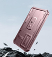 Etui pancerne do Samsung Galaxy A35, Dexnor Full Body (Two Frames), różowe rose gold