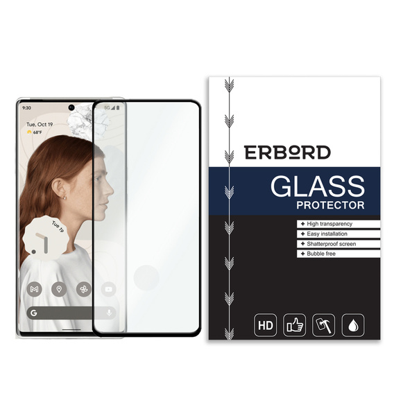 Szkło Hartowane 9D ERBORD do Google Pixel 6 Pro