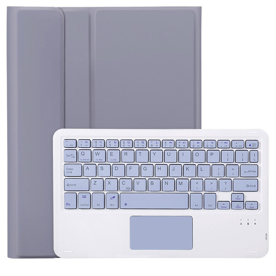 Etui z klawiaturą do iPad 11" 2025 A16 (11 gen.) / iPad 10.9" 2022 (10 gen.), TouchPad Pen Slot, fioletowe