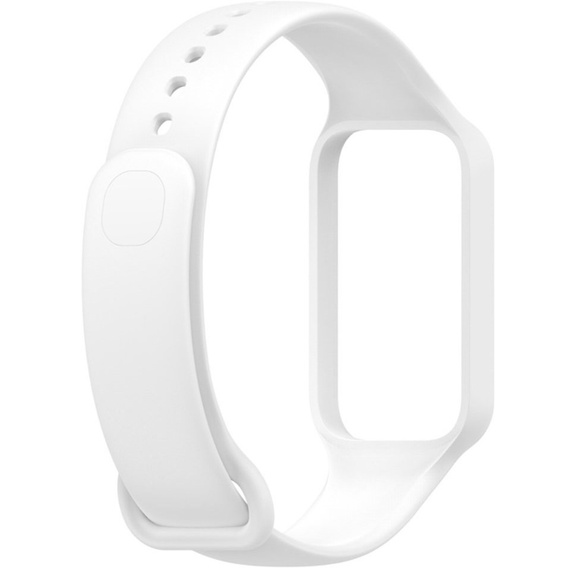 Pasek Silikonowy do Xiaomi Redmi Smart Band 2 / Xiaomi Smart Mi Band 8 Active, Biały