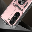 Etui pancerne do Samsung Galaxy Z Fold5 5G, CamShield Slide, różowe rose gold