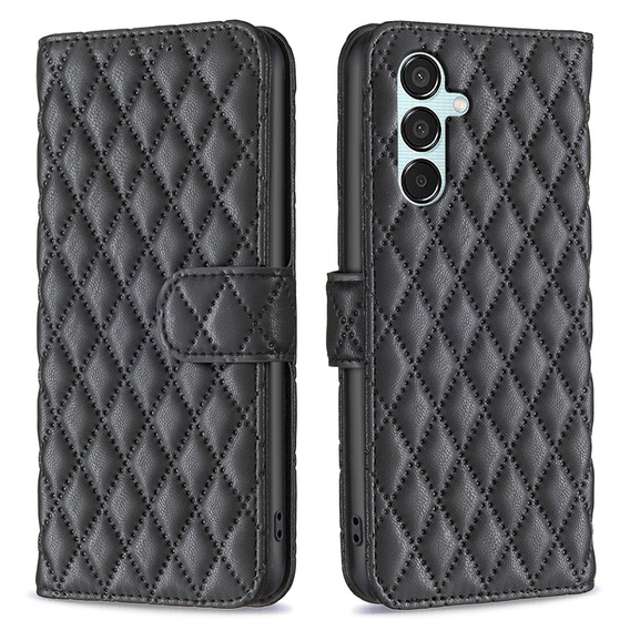 Etui z klapką do Samsung Galaxy M15 5G, Wallet, BINFEN COLOR, czarne