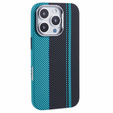 Etui do iPhone 16 Pro, Carbon Fiber MagSafe, czarne / niebieskie