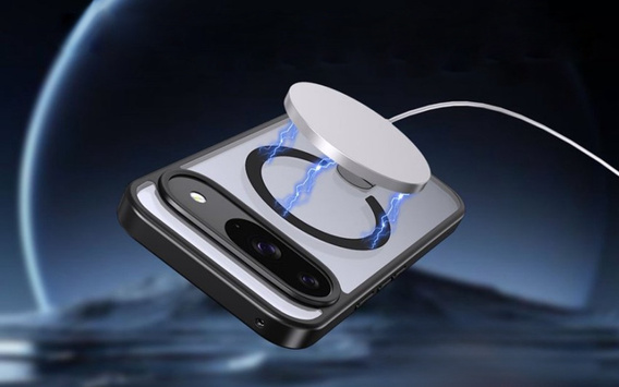 Etui Fusion Hybrid do Google Pixel 10 / 10 Pro, do MagSafe, z podstawką, czarne
