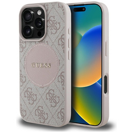 Etui Guess 4G Circle with Classic Logo, do MagSafe do iPhone 16 Pro Max