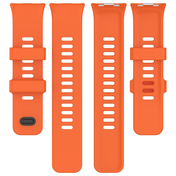 Pasek Silikonowy do Xiaomi Redmi Watch 4 / Xiaomi Smart Band 8 Pro / Xiaomi Smart Band 9 Pro, Pomarańczowy