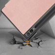 Etui do Samsung Galaxy Tab S9 FE+ Plus, Smartcase z miejscem na rysik, różowe rose gold