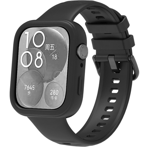 Etui Silikonowe do Huawei Watch Fit 3, czarne