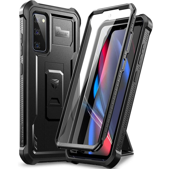 Etui pancerne do Samsung Galaxy S20 FE, Dexnor Full Body, czarne