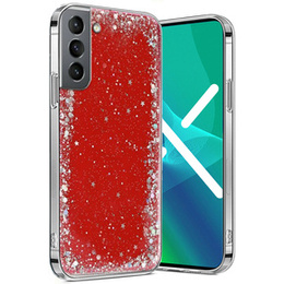 Etui Brokat do Samsung Galaxy S21+ Plus, czerwone