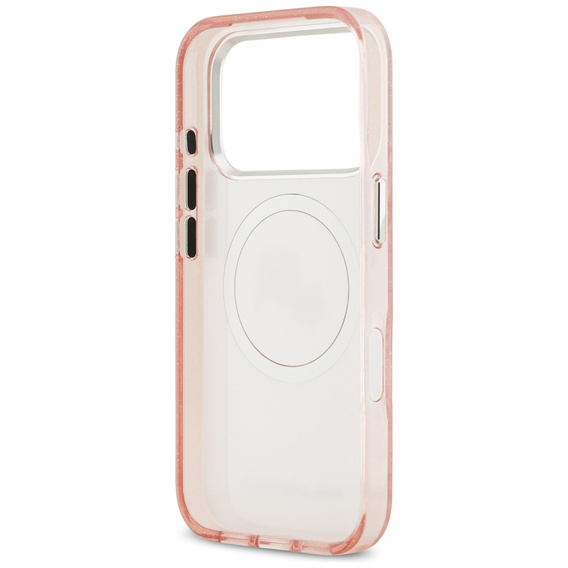 Etui Karl Lagerfeld IML Glitter Karl & Choupette Heads Logo MagSafe do iPhone 17 Pro Max