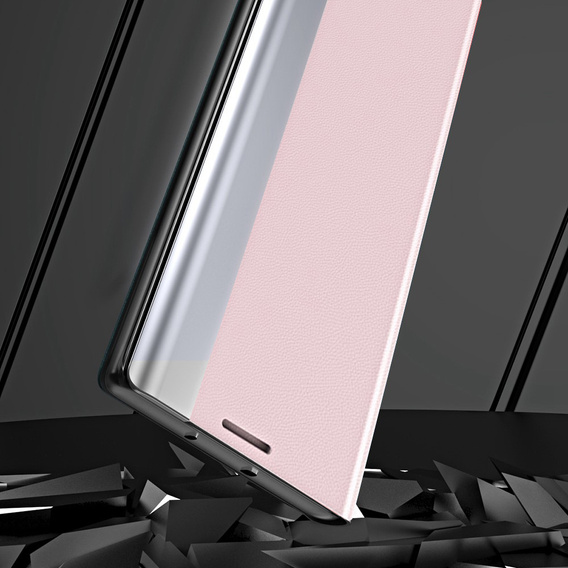 Etui z klapką do Xiaomi Poco X5 5G / Redmi Note 12 5G, Side Magnetic, różowe