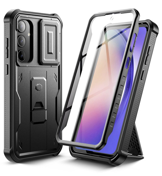 Etui Tech-Protect do Samsung Galaxy A55 5G, Kevlar Cam+, Czarne