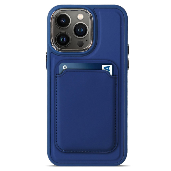 Etui do iPhone 14 Pro Max, Skin-touch MagSafe, niebieskie