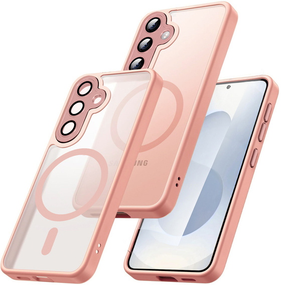 Etui Matt Case do iPhone 17 Pro, do MagSafe, półprzezroczyste różowe