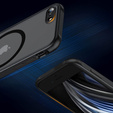Etui do iPhone 7/8/SE 2020/SE 2022, do MagSafe, Hybrid Case Matte, czarne + Szkło hartowane