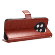 Etui z klapką do Huawei Nova Y91 4G, Crazy Horse Wallet, brązowe