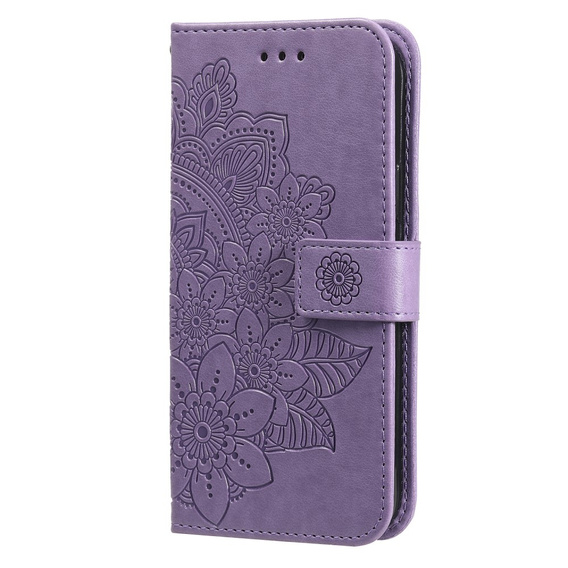 Etui z klapką do Realme C67, Mandala, fioletowe
