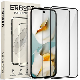 2x Szkło Hartowane ERBORD 3D do Google Pixel 9A – ochrona całego ekranu