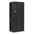 Etui z klapką do Cat S75 5G, Wallet Litchi Magnet, czarne