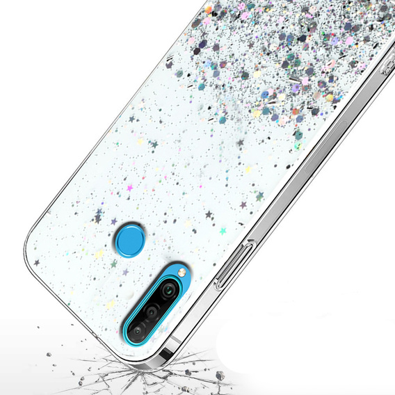 Etui do Huawei P30 Lite, Glittery, przezroczyste
