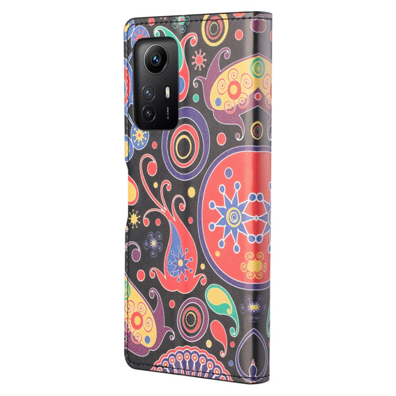 Etui z klapką do Xiaomi Redmi Note 12S, Wallet, Colorful Jellyfish czarne