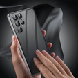 Etui do Samsung Galaxy S23 Ultra, Magnetic Dual Glass, srebrne
