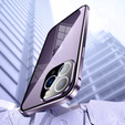 Etui do iPhone 15 Pro Max, Magnetic Dual Glass, fioletowe