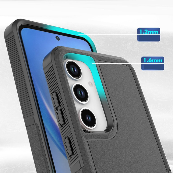 Etui pancerne do Samsung Galaxy A55 5G, Dual Shockproof, czarne