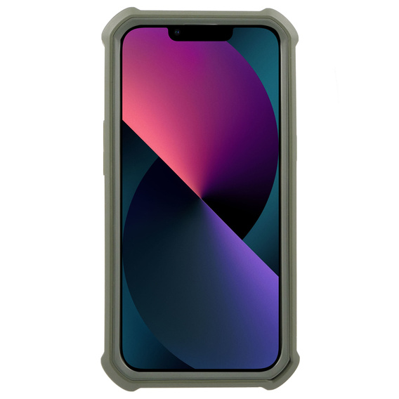 Etui pancerne do iPhone 13 / 14, Dexnor Full Body, zielone