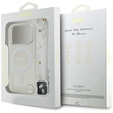 Etui Guess IML Glitter Pearl Strap MagSafe do iPhone 17 Pro Max