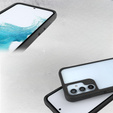 Etui do Samsung Galaxy A34 5G, Fusion Hybrid, przezroczyste / czarne
