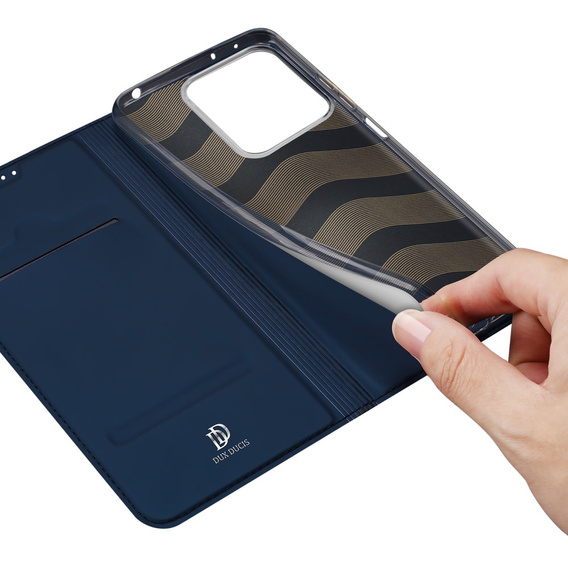 Etui Dux Ducis do Xiaomi Redmi Note 13 5G, Skinpro, granatowe