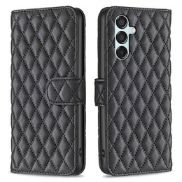 Etui z klapką do Samsung Galaxy M15 5G, Wallet, BINFEN COLOR, czarne